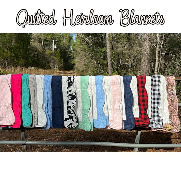 PREORDER Quilted Heirloom Baby Blanket PREORDER