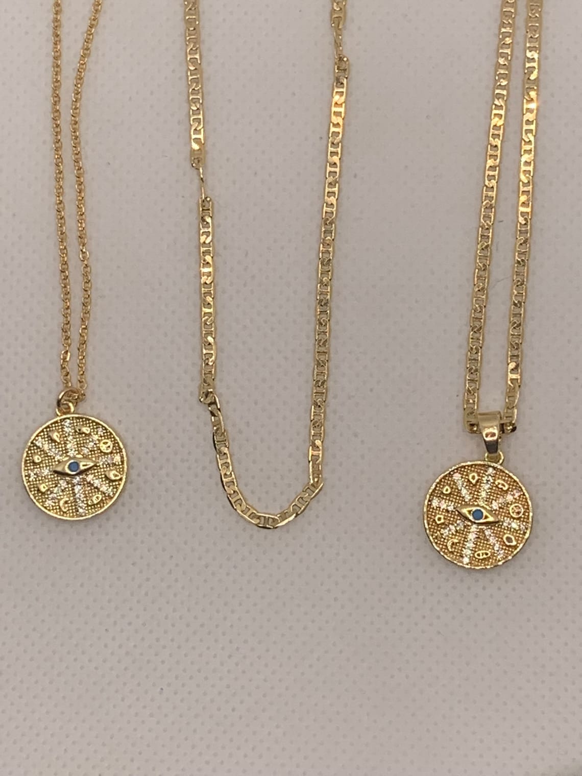 Collane dainty piene d'oro 18k / Collana di matti | Etsy