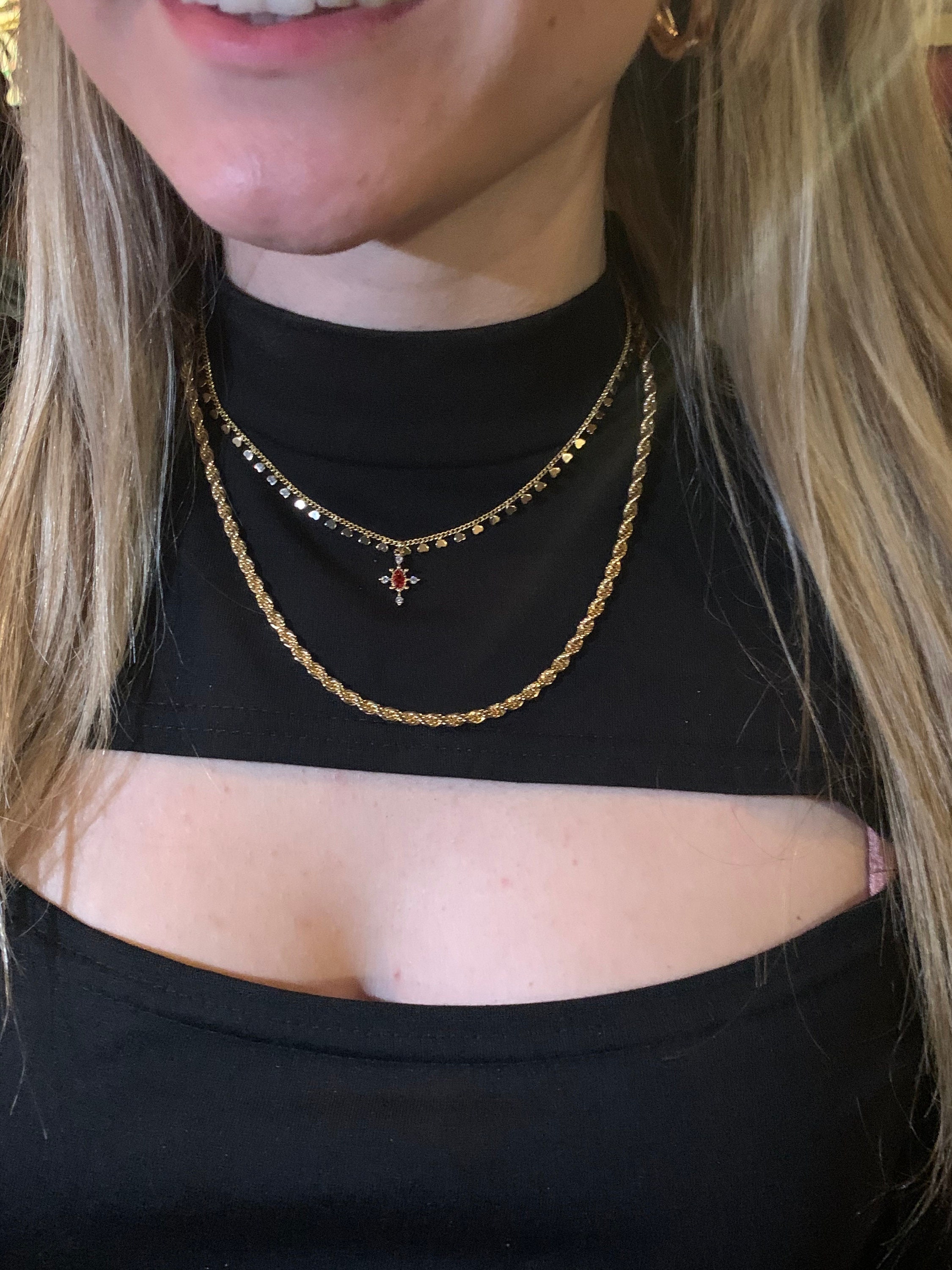 18 k Choker Necklace Gold filled choker necklace Gold Etsy