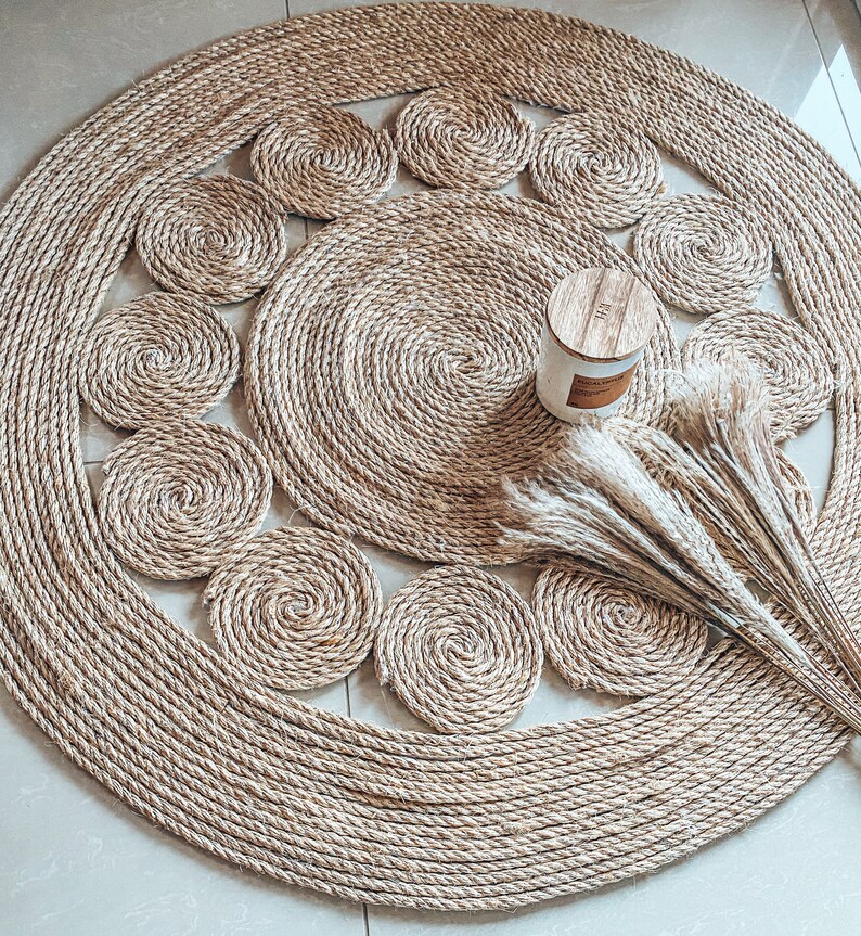 Boho rope rug Etsy