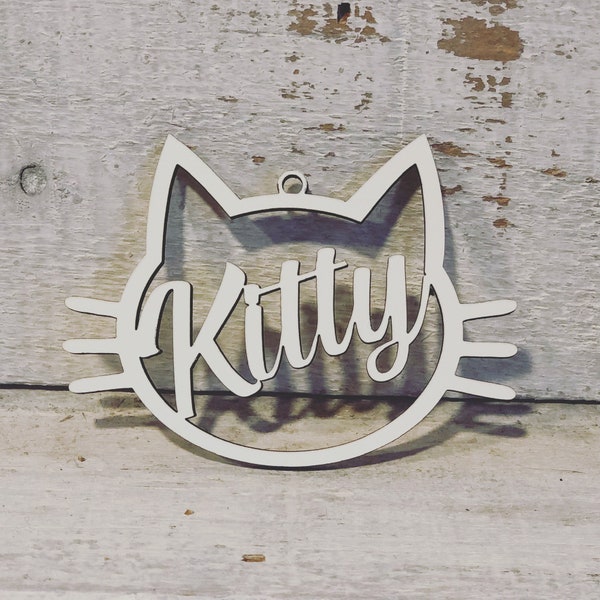 Kitty personalized ornament SVG