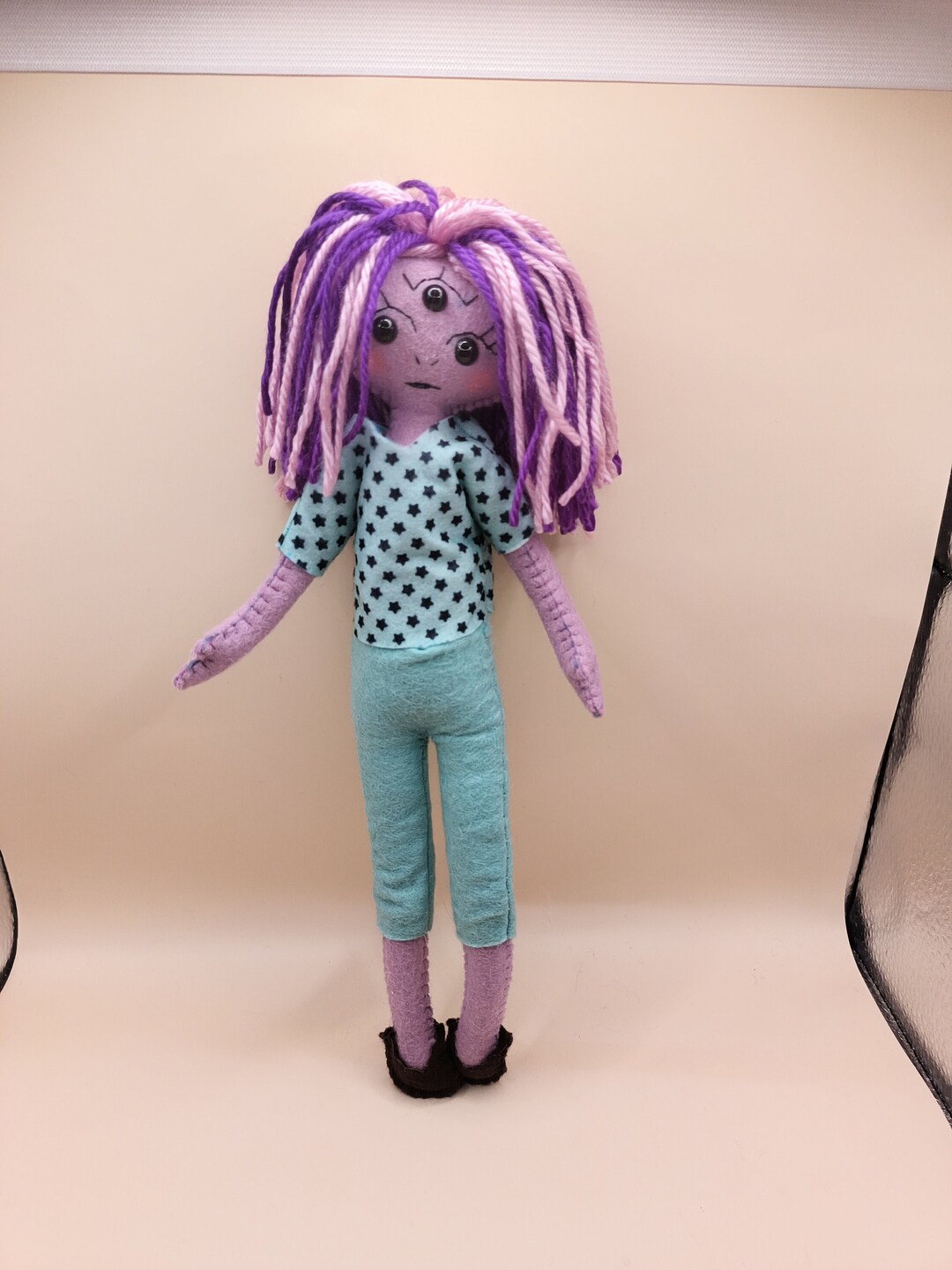 Alien Girl Star, Felt Doll, OOAK Felt Art Doll Alien Girl - Etsy