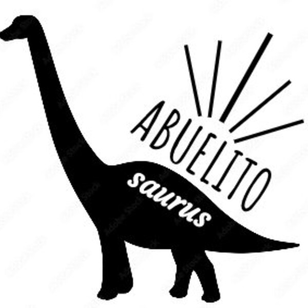 Abuelito-Saurus Dinosaur PNG Image with Transparent Background to Download | Upload for Use with Cricut Iron On Image