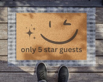 Welcome Mat Door Mat Unique Housewarming Gift airbnb VRBO Doormat New Home Porch Patio Outdoor Rug Entryway House Greeting Decor