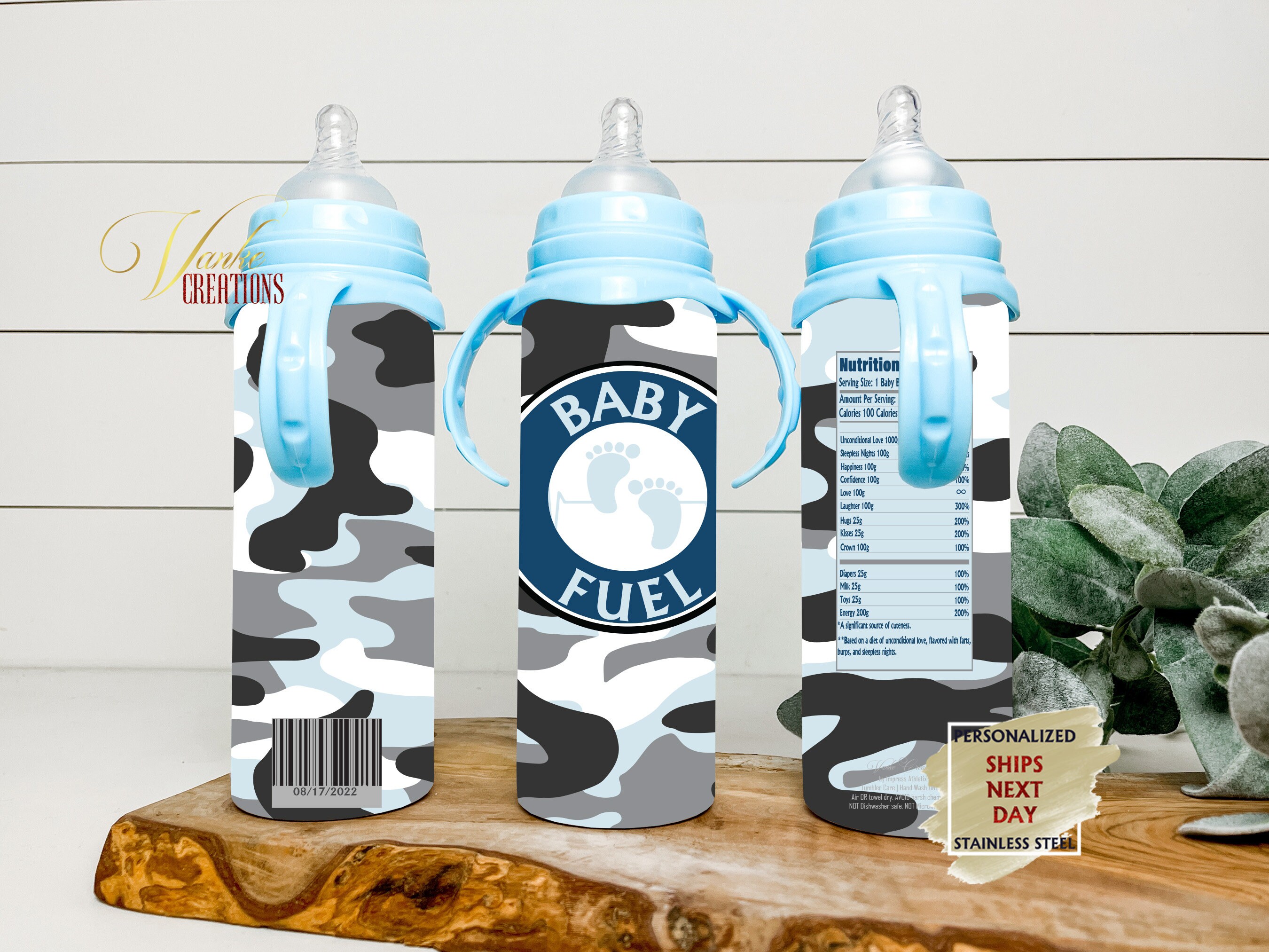 Camouflage Baby Fuel Baby Bottle Cute Baby Tumblers