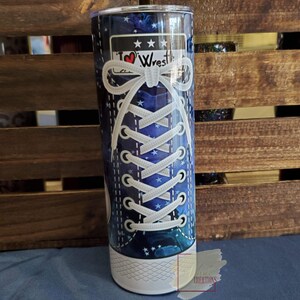 I Heart Wrestling Tumbler, Let&#39;s Do This girl, Wrestler Tumbler, Wrestling Coach Gift, Sublimation Tumbler, Camo Tumbler, Ready to Ship