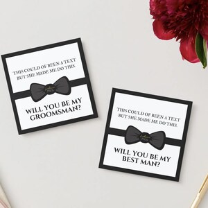 Carte de proposition de garçon d'honneur drôle - Modèle canva modifiable - Serez-vous mon garçon d'honneur - Invitation numérique imprimable pour une fête de mariage