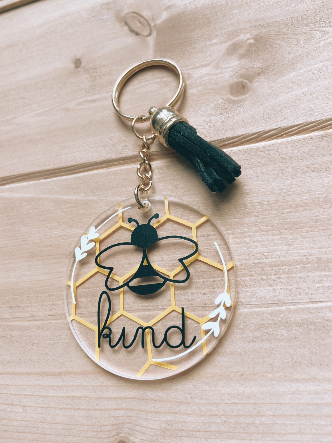 Bee Keychain Bee Hive Keychains Part Favors bee Kind Etsy