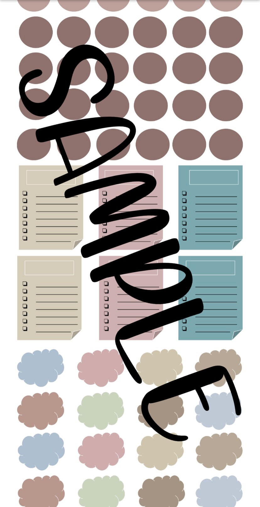 Minimalist Journal Stickers / Digital Download / Neutral Etsy