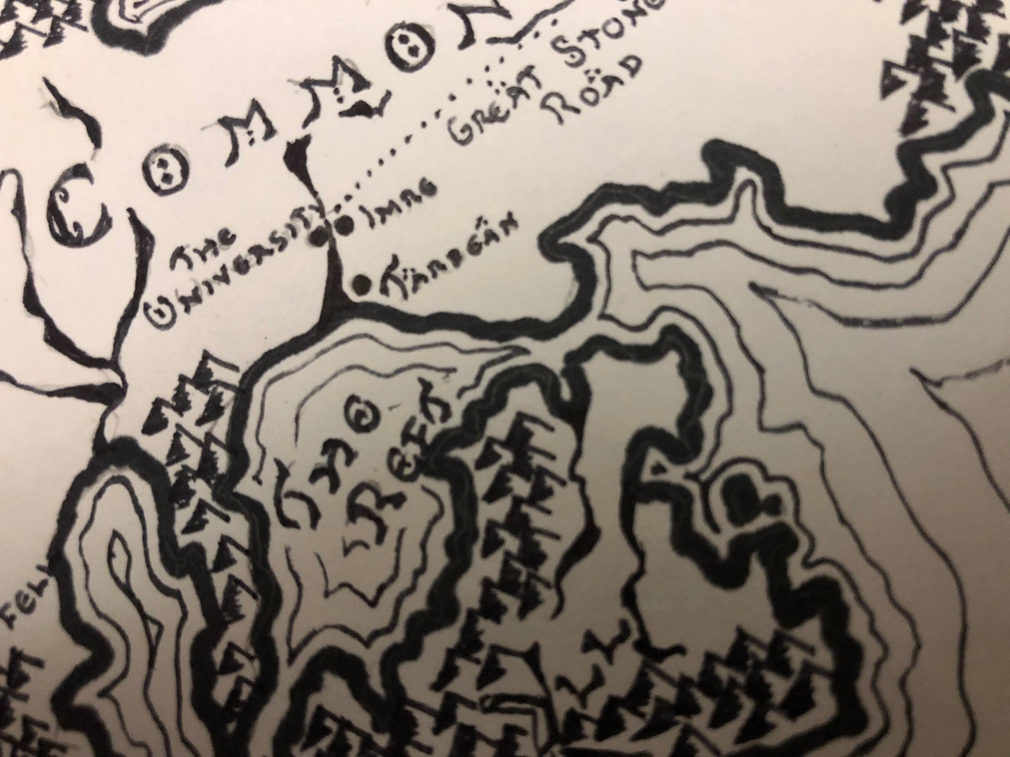 Kingkiller Chronicles Hand Drawn Four Corners of Civilization Map Etsy