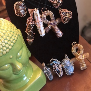 FOR SALE Handmade Custom Pendants with mined  gemstones by Me