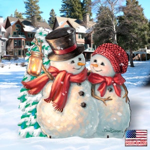 Outdoor Christmas Decor | Snowman | Snow Much in Love Outdoor Decor by Dona Gelsinger 8461011F-1708