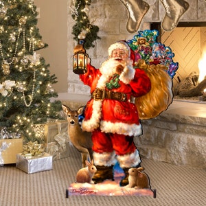 Outdoor Holiday Yard Art Woodland Santa Home and Outdoor Decor by Dona Gelsinger Christmas Garden Decor 8461028F-1105 image 5