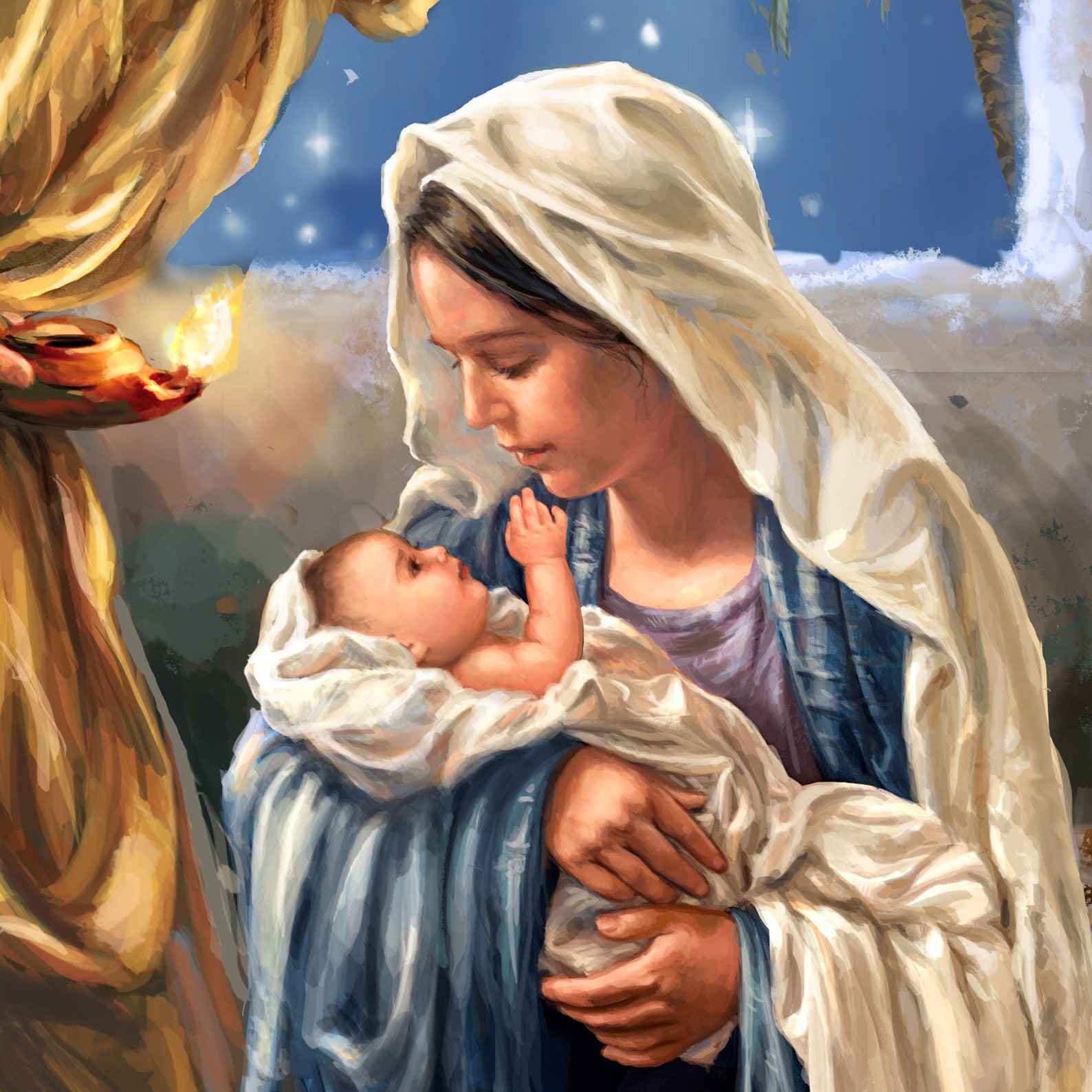 Nativity Scene by Dona Gelsinger Nativity Wooden Wall Art Etsy