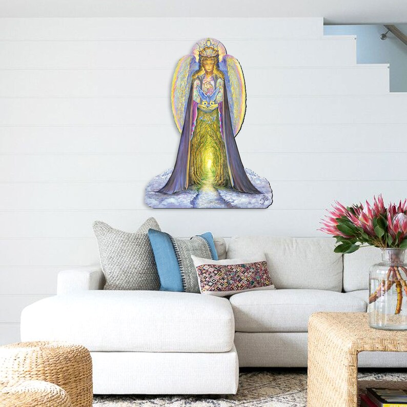 Angel Door Hanger Josephine Wall Art - Log Cabin Wall Sign - Housewarming Gift - Outdoor Party Sign 845623-JW