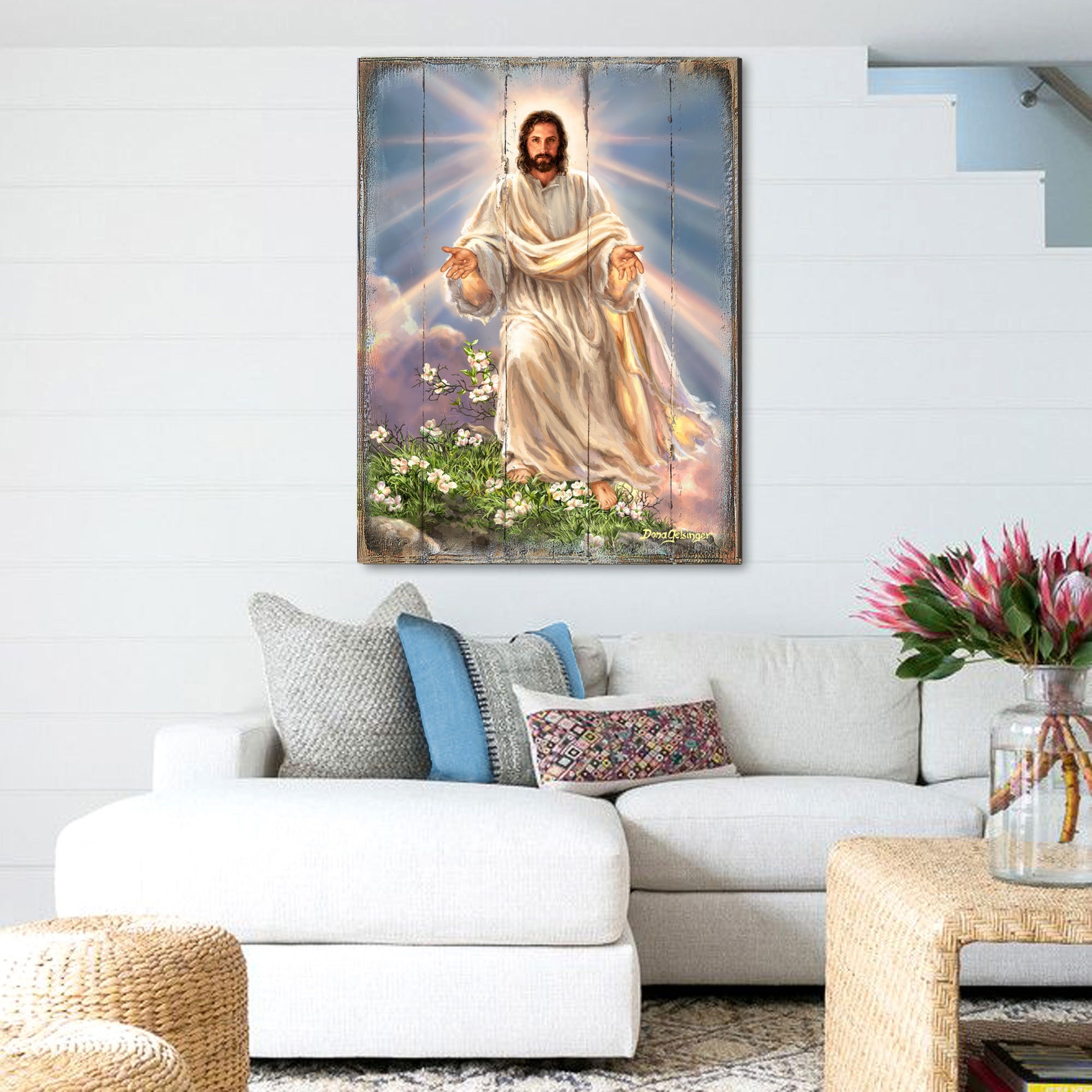 JESUS Wall Art by Dona Gelsinger Wood Wall Art Wood Etsy