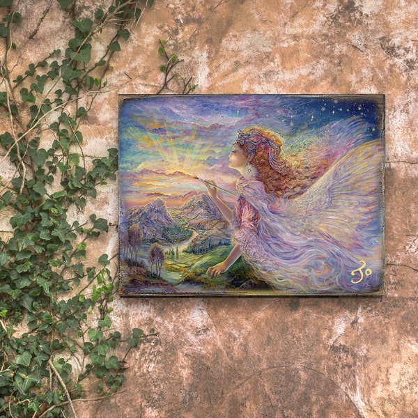 Wall Art by Josephine Wall | Wall decor | Print on Wood | Art On Wood | Wood Wall Art Aurora 852113-JW