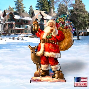 Outdoor Holiday Yard Art Woodland Santa Home and Outdoor Decor by Dona Gelsinger Christmas Garden Decor 8461028F-1105 image 7