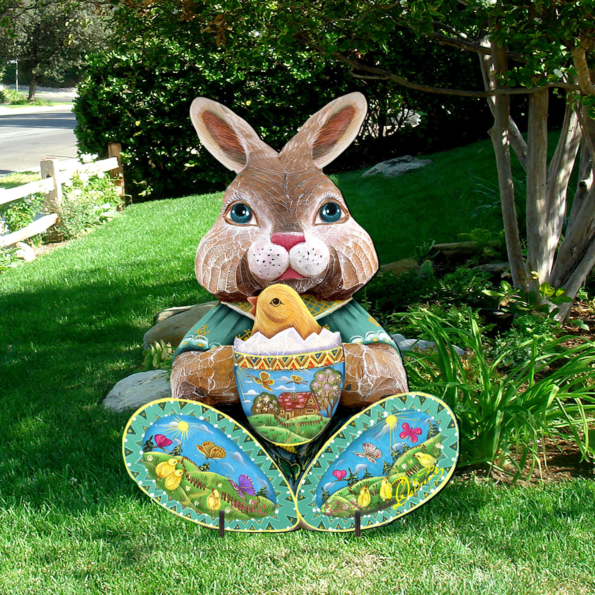 Easter Decor Outdoor Easter Decoration Easter Bunny Large Etsy