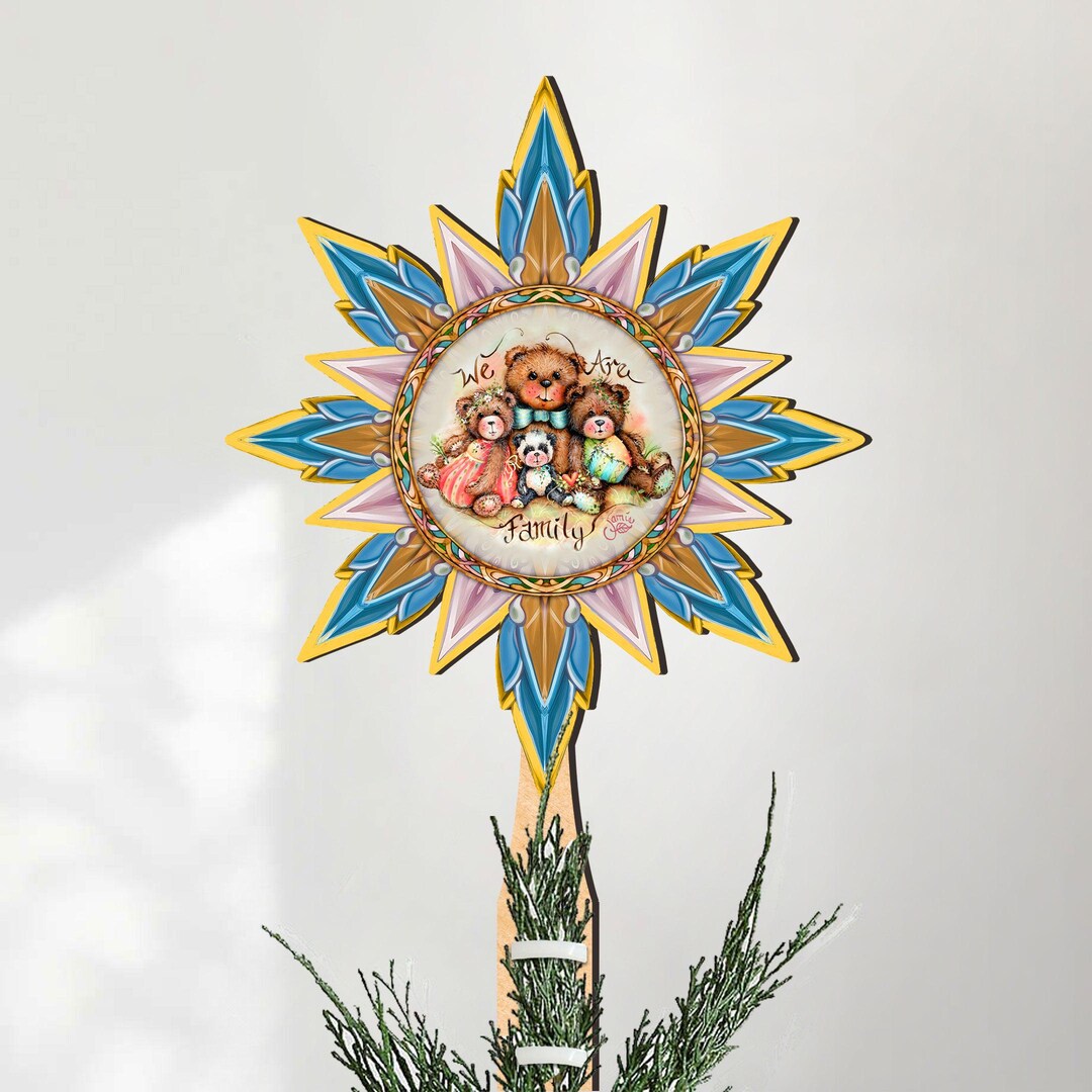 We Are the Family Tree Topper Handcrafted Wooden Christmas Décoration ...