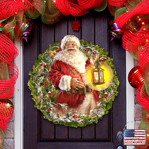 Christmas Wreath With Santa 