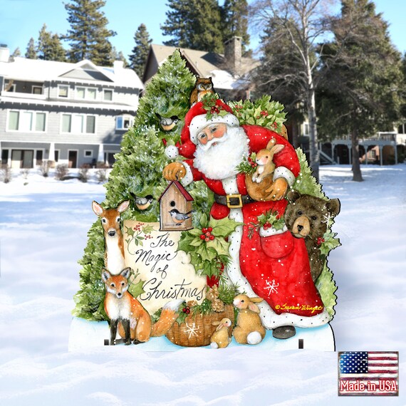 Woodland outdoor christmas decorations Clearance