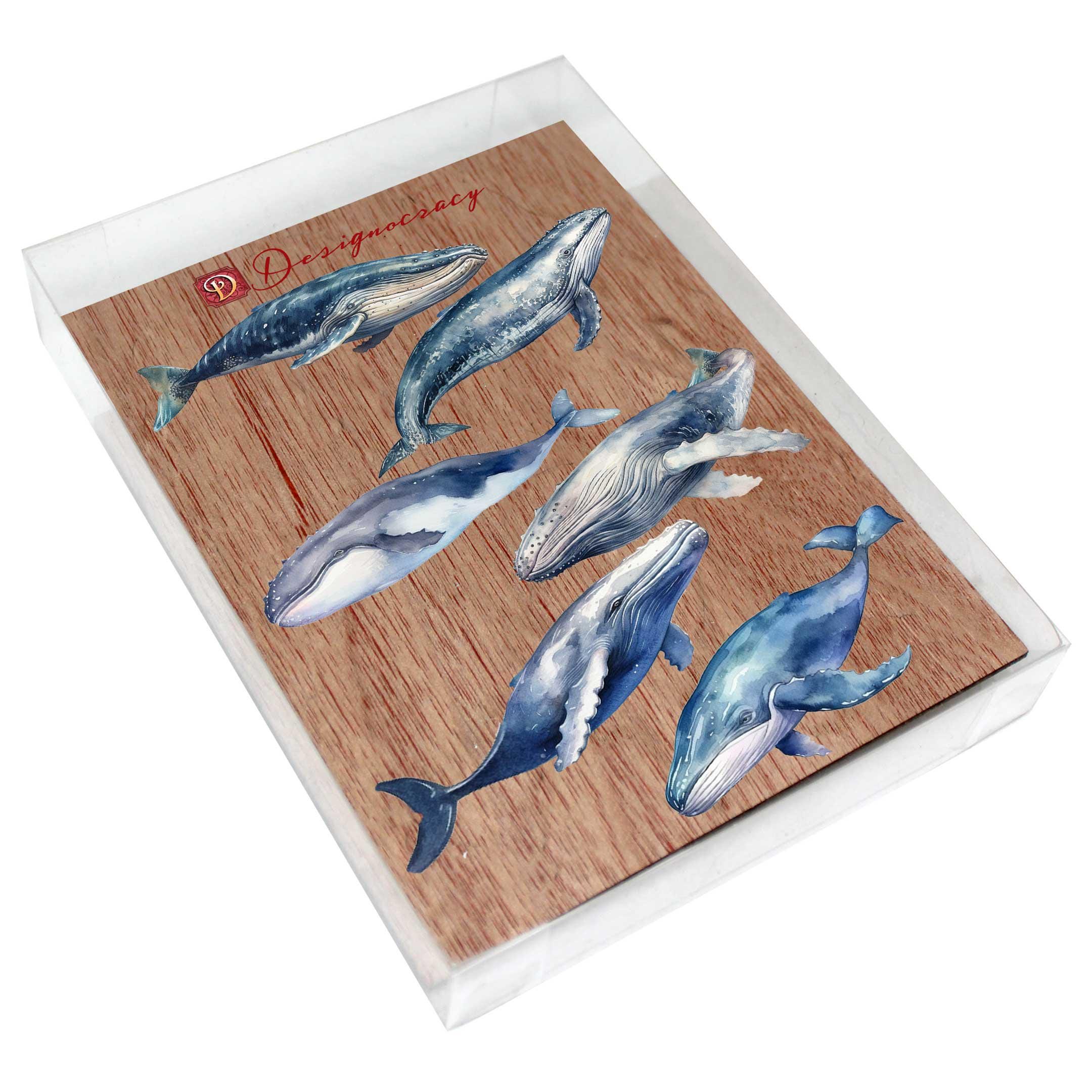 Humpback Whale Magnet Gift Set of 6 - Coastal Wildlife Decor - 8090103G ...