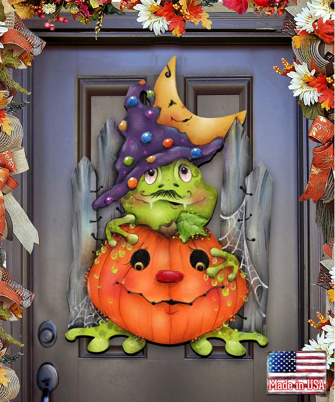 WELCOMEオブジェ エンジェル W34 Jeepers Creepers Halloween Door Hanger Wall Jamie Mills-price Art