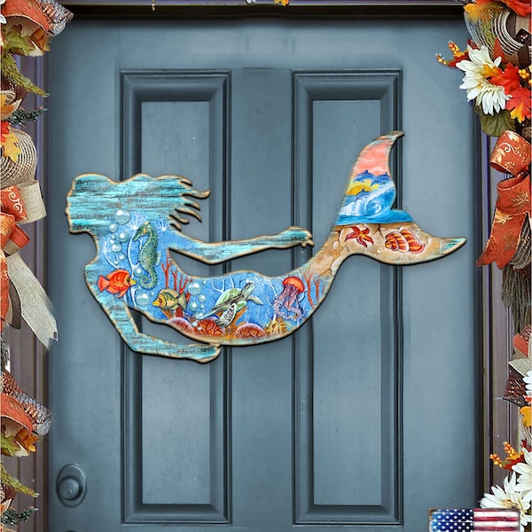 Mermaid Wall Hanging Etsy