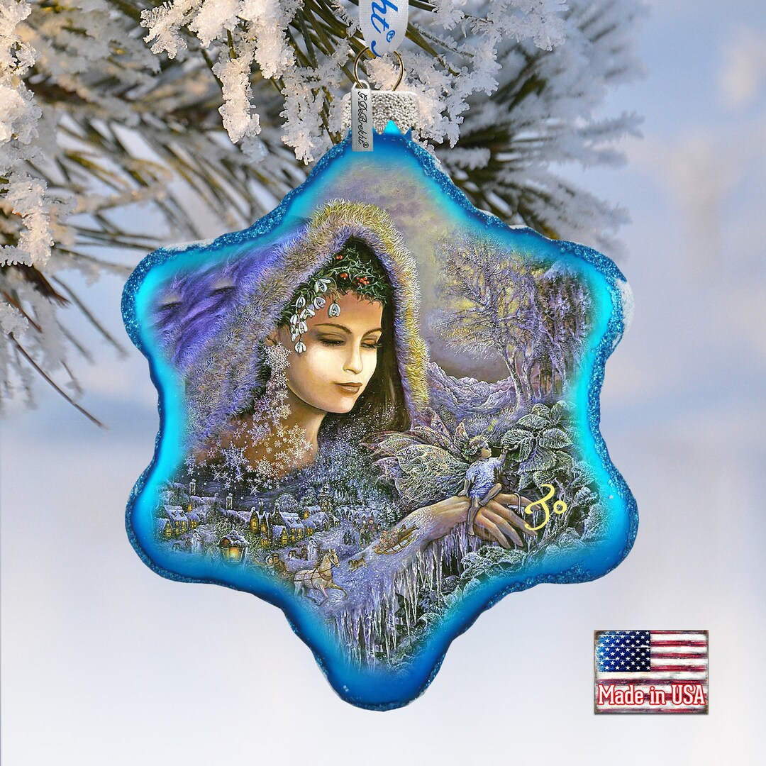 Holiday Splendor Winter Goddess Mercury Glass Ornament Josephine Wall ...