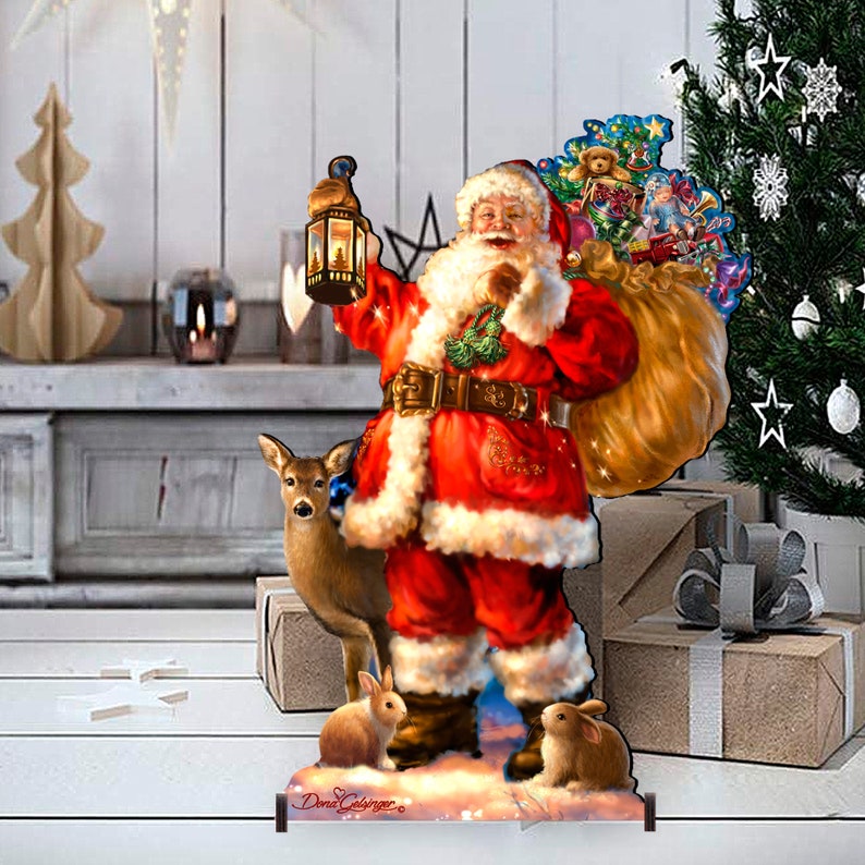 Outdoor Holiday Yard Art Woodland Santa Home and Outdoor Decor by Dona Gelsinger Christmas Garden Decor 8461028F-1105 image 6