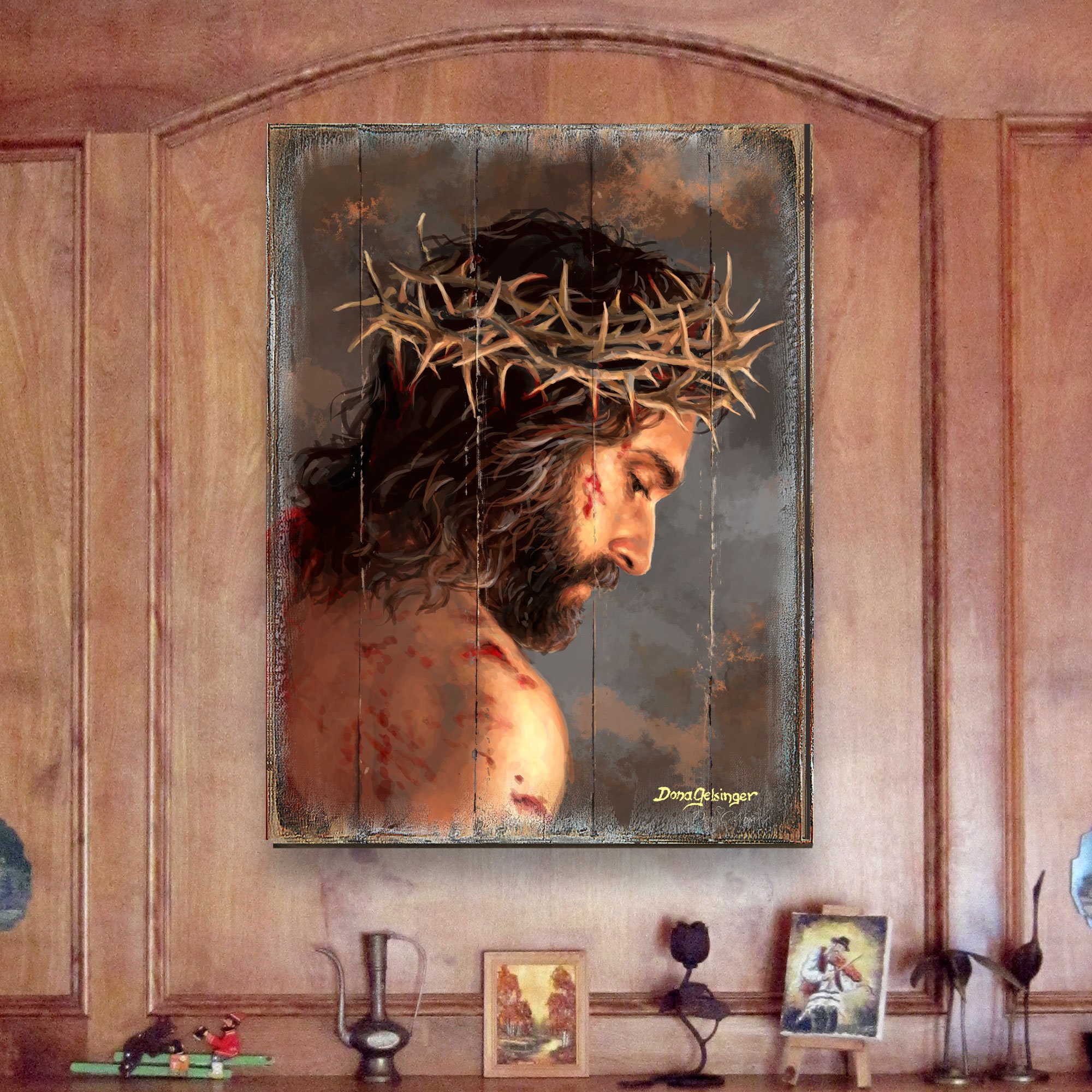 JESUS Wall Art by Dona Gelsinger Wood Wall Art Wood Etsy