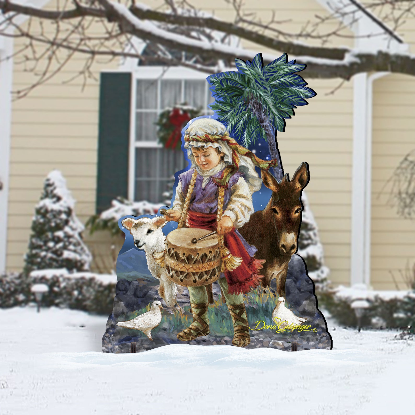 Outdoor Christmas Decor Little Drummer Boy Home and Outdoor Etsy
