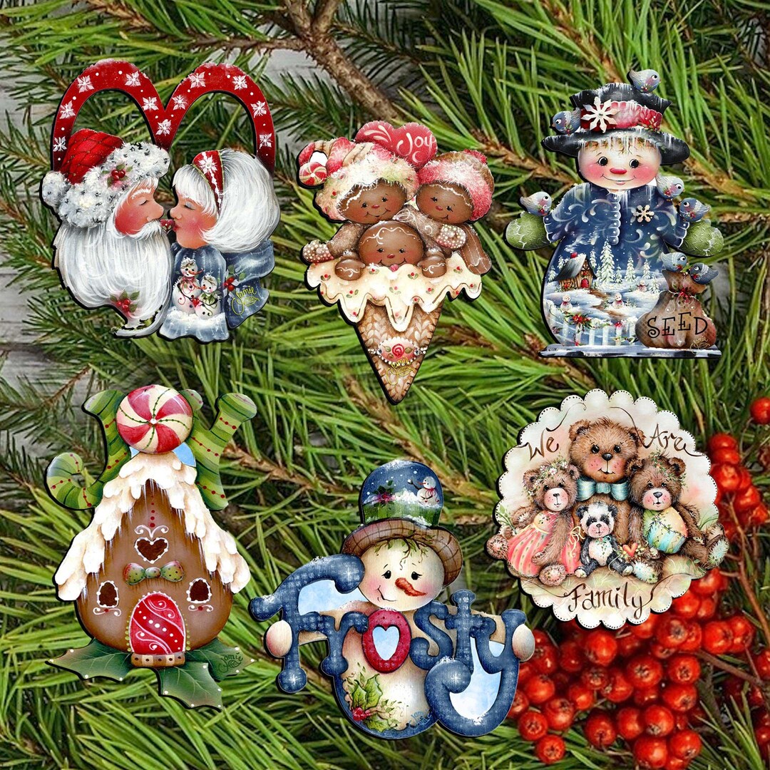 Happy Holidays Clip-on Ornament - Christmas Tree Decor J Mills