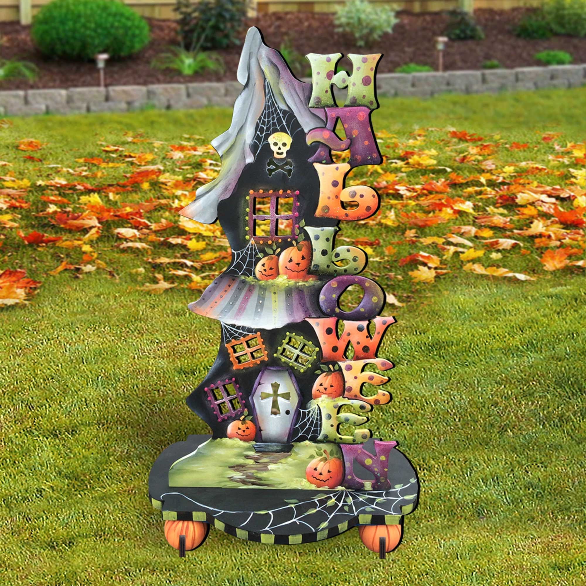 Outdoor Fall Decorations Fall Decor Outdoor Halloween Candle Etsy