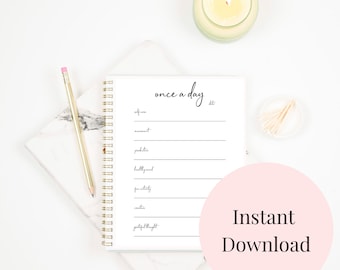 That Girl Daily Planner, Instant Download, Printable Planner, Digital Planner, To Do List, Goal Planner, Life Planner, Digital Download