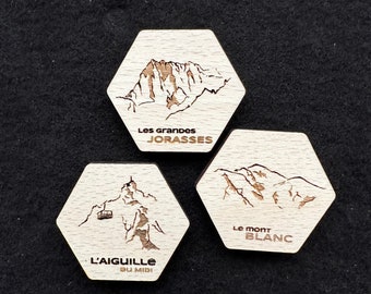 Calamita di legno, le cime della valle di Chamonix