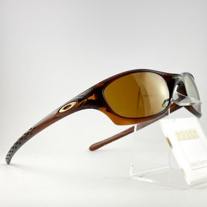 OAKLEY FIVE サングラス ブラウン ゴールド Y2K 保存袋 Vintage OAKLEY FIVE 2.0 Brown Sunglasses Y2K - Etsy