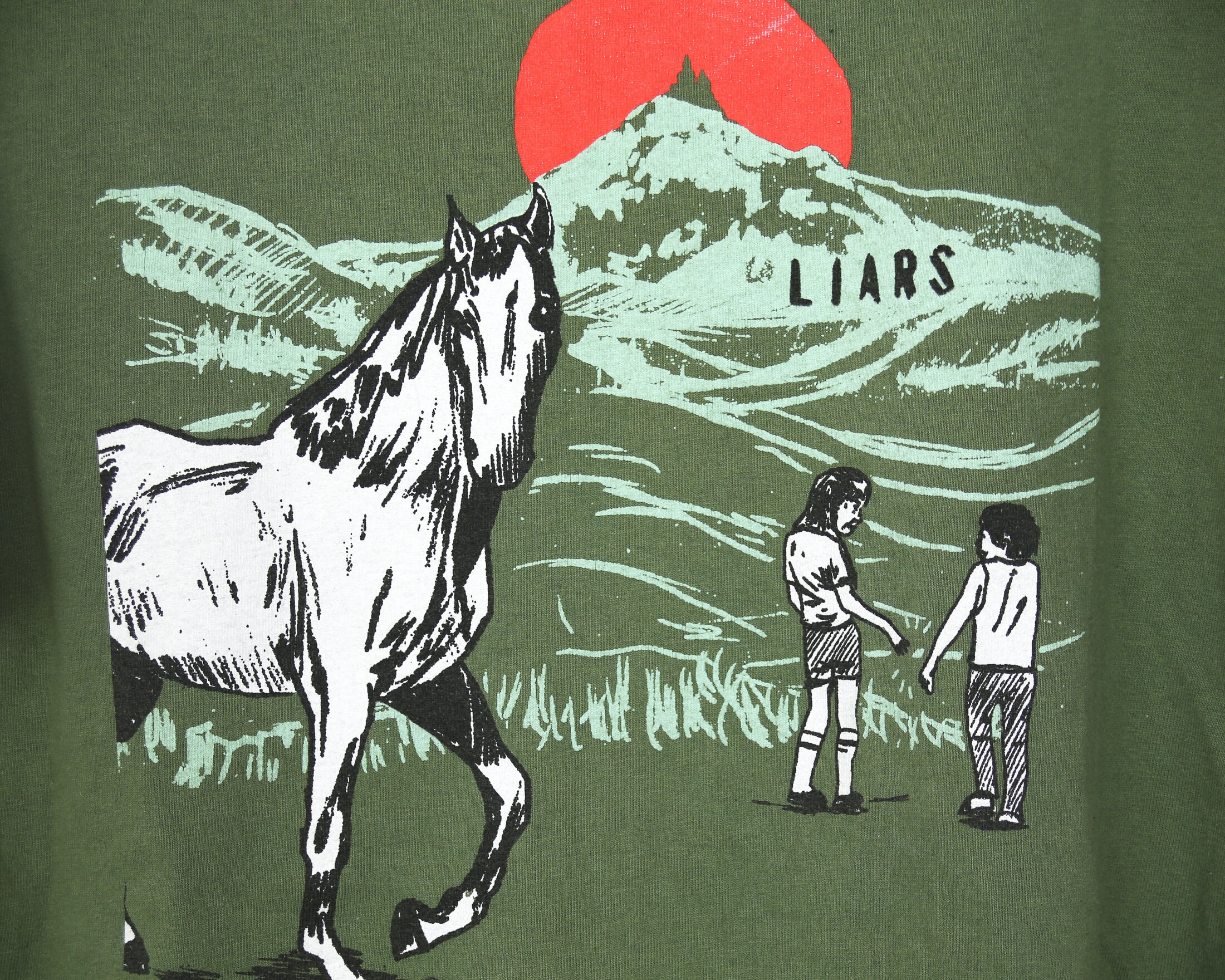 T-shirt LIARS - Marque Anvil - Taille S - Noir - Rare Et En Très Bon état Occasion