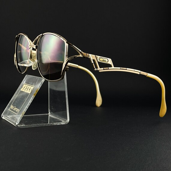 vintage 80s CAZAL 284 Sunglasses Gold Frames Women
