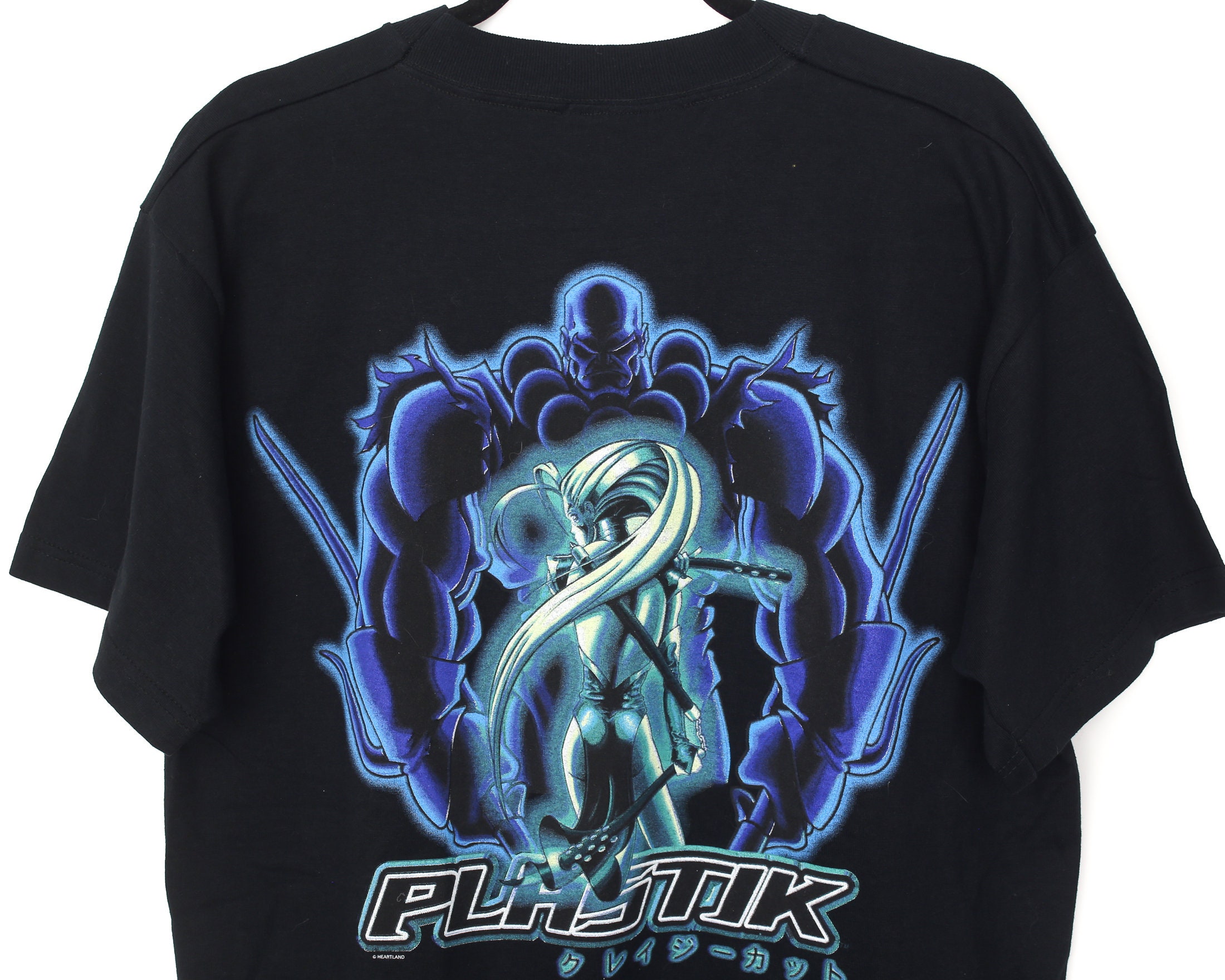 vintage 90s PLASTIK T-Shirt Manga Anime Size L vintage 90s PLASTIK T-Shirt Manga Anime Size L