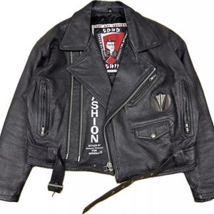vintage Masaakai Takahashi VESTE EN CUIR WIRONLY Motard Soho Créateur de mode
