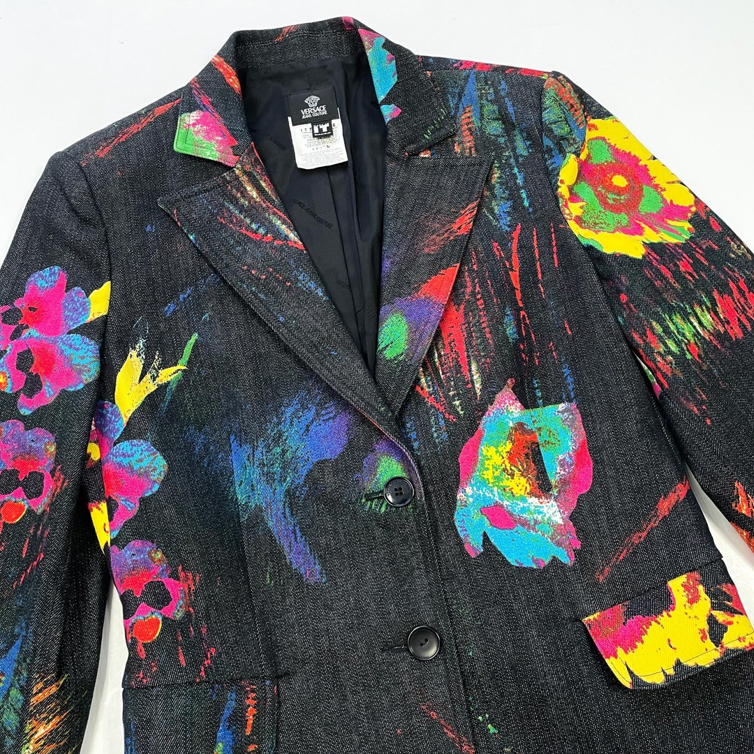 ジャケット VERSACE SS25 Multicolor tweed blazer (10189441A13646 2KN80) Tweed Cardigan Jacket White,Gold | VERSACE US