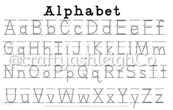 Alphabet Stencil for Projects and Learning SVG JPEG PNG - Etsy