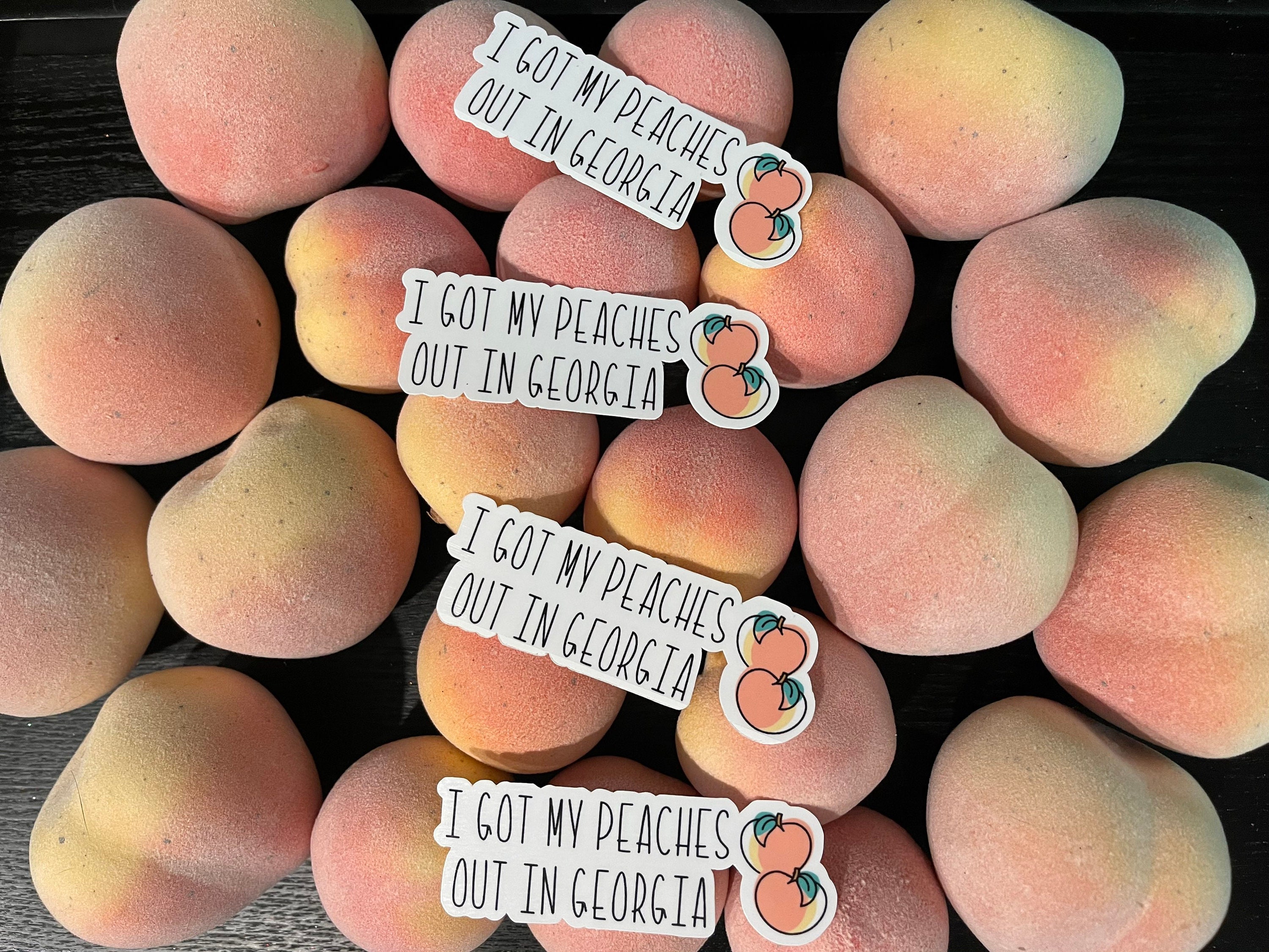 I Got My Peaches Out in waterproof glossy Sticker Etsy
