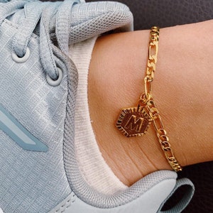 Gold Initial Anklet | Letter Anklet| Gold Initial Anklet | Gold Anklet | Anklets | Chain Anklet| Gold Name Anklet| Gold Letter Anklet|