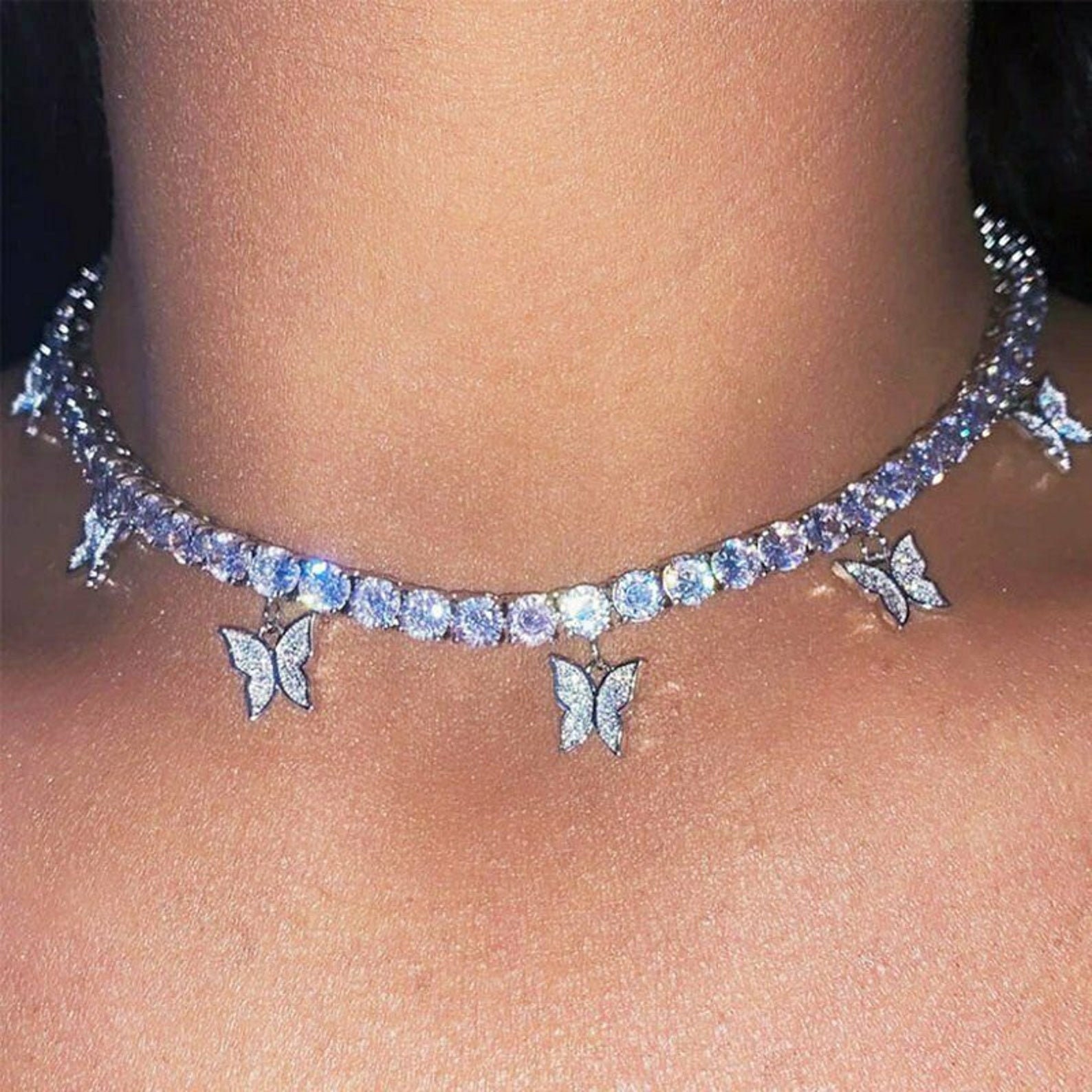 Butterfly Tennis Choker Cz Tennis 