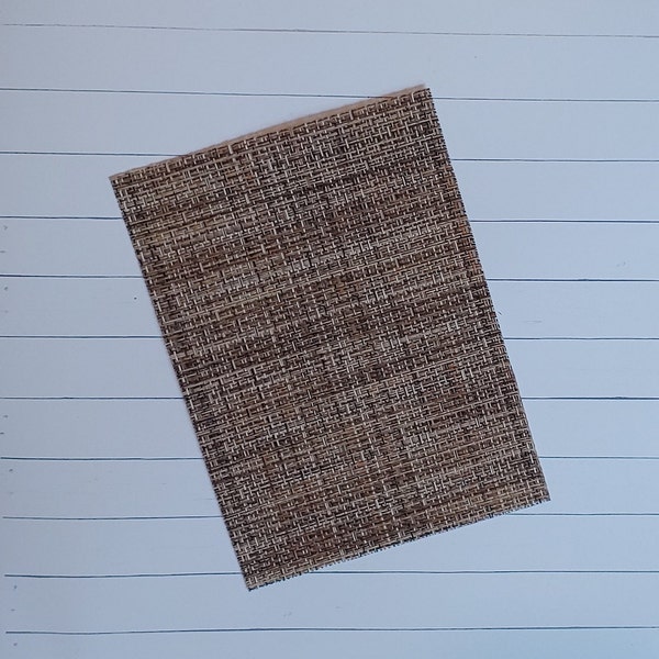 Rylee Miniature Neutral Area Rug | Faux Sisal Rug | Miniature Rug | Modern Dollhouse | Modern Miniature |