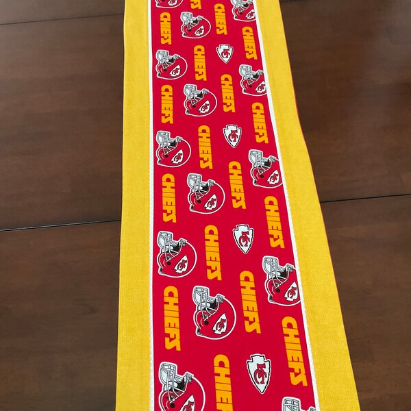 Kansas City Chiefs Table Runner Etsy