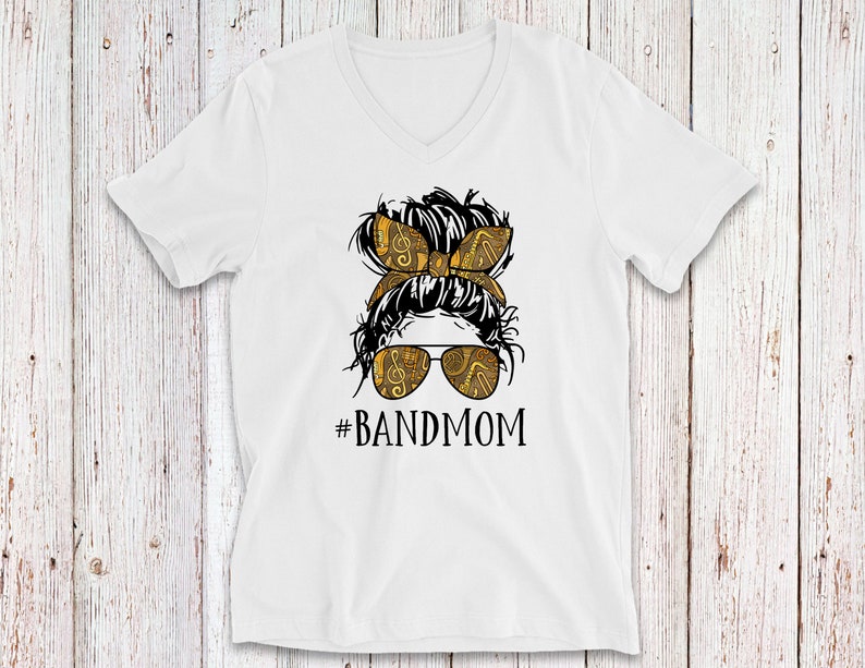 Band Mom T-Shirt High Quality Hand Made in USA Unisex Tees Fade Resistant